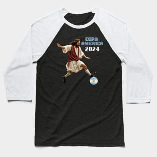 Argentina Soccer Fan | Jesus meme : Copa America 2024 Fan Tee Baseball T-Shirt
